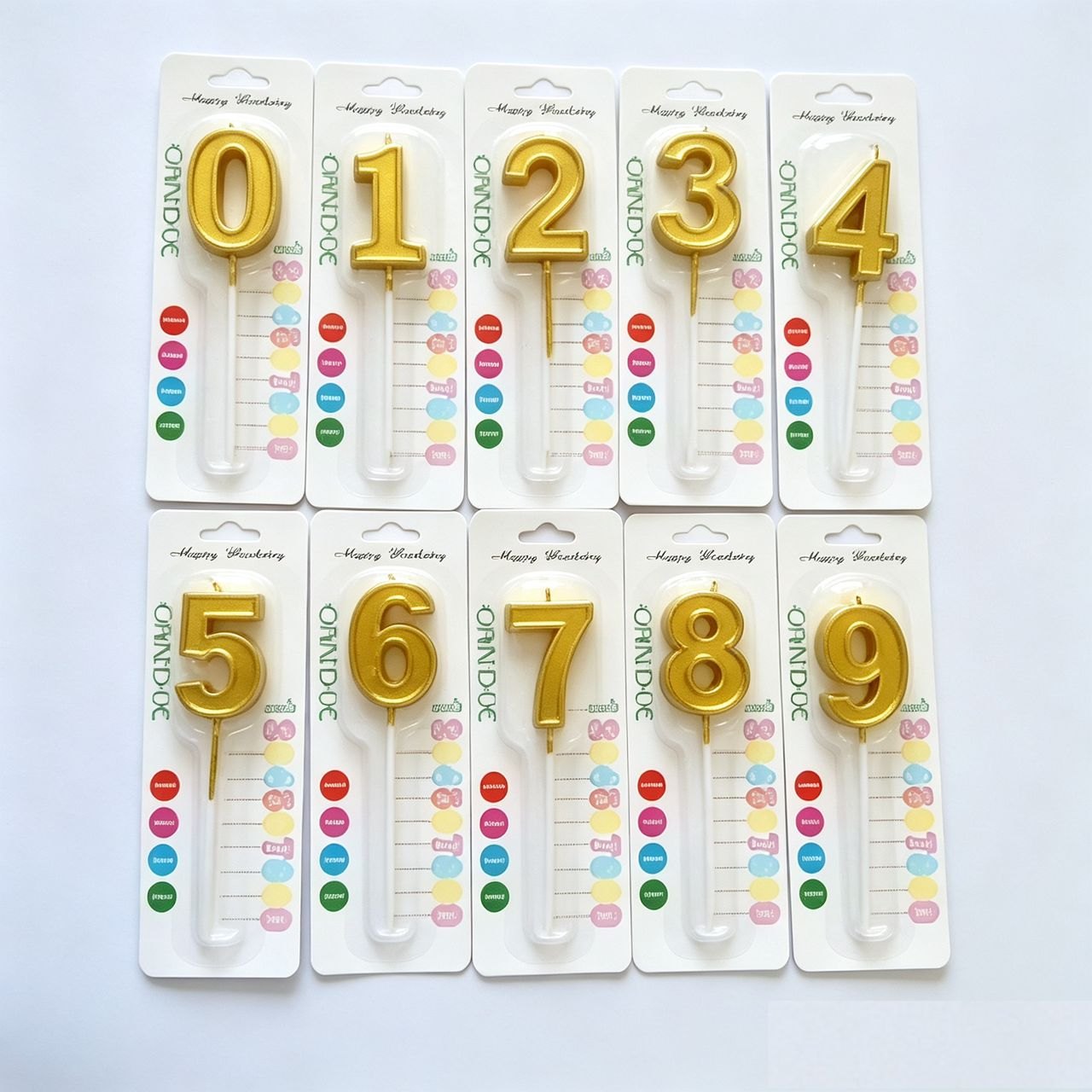 镀金开槽数字
