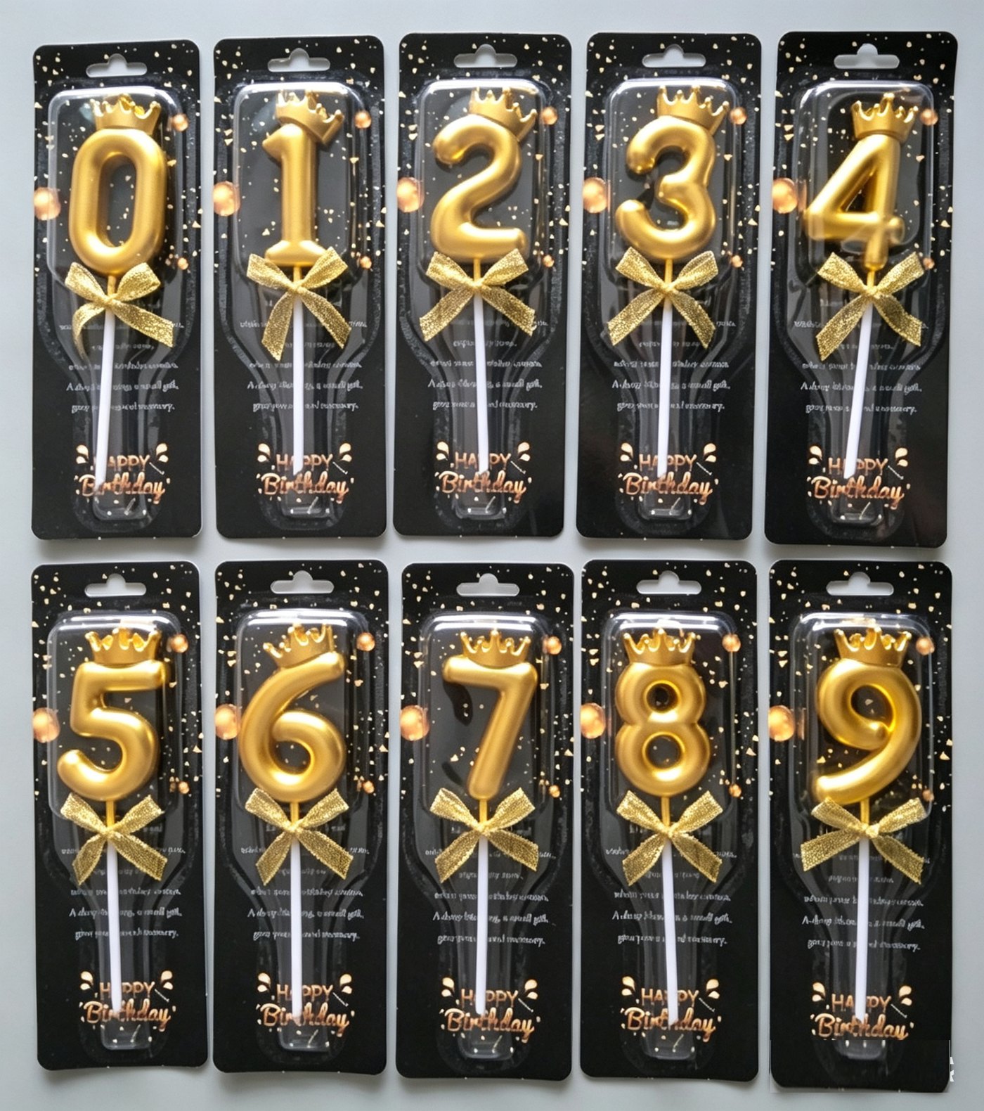 6cm皇冠蝴蝶结数字